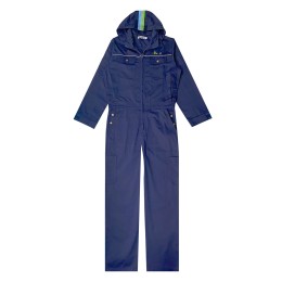 Order online for customized cleaning and cleaning clothes, cleaning service coveralls, metal button design, ESG hooded cleaning clothes, royal blue 65% polyester 35% cotton CL036 Order online for customized cleaning and cleaning clothes, cleaning service coveralls, metal button design, ESG hooded cleaning clothes, royal blue 65% polyester 35% cotton CL036
